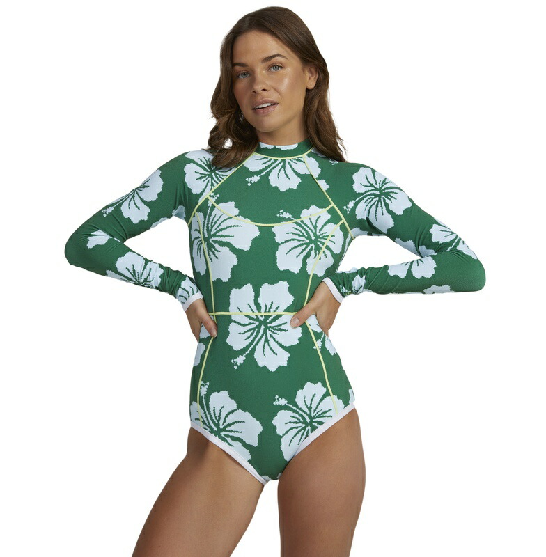 【楽天市場】アウトレット価格 ROXY ロキシー 【直営店限定】 DIGI HIGH LS ONESIE ワンジー ジップ ラッシュ ラッシュ