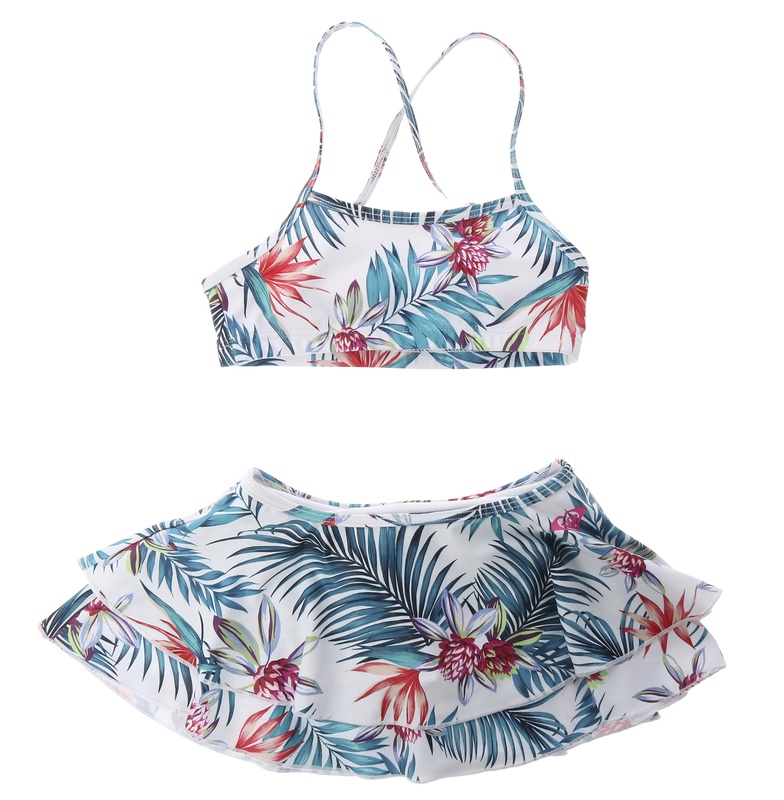 swim skirt bikini set