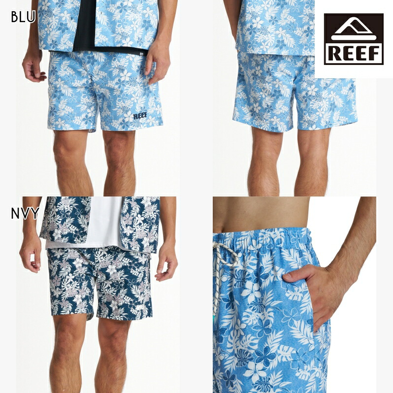 REEF 岩礁 メンズ ISLAND VIBE JAM 17SHORTS ジャムさる股引き ゲーム盤さる股引き 水泳着 海食麺麭 波乗り サーフズボン下 海水浴 夏 水浴び 砂浜御召しもの