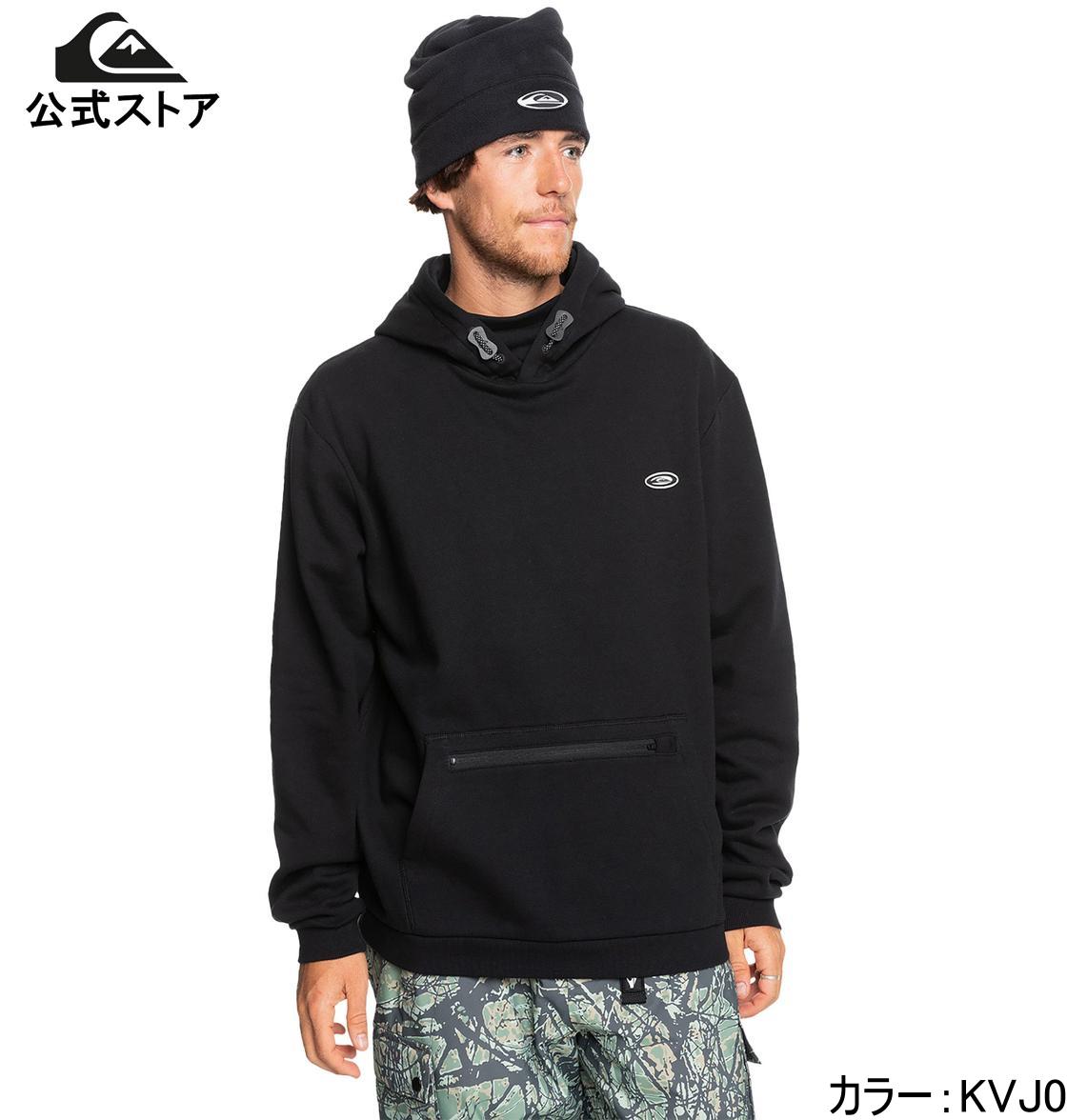 【OUTLET】【30%OFF】【貨物輸送無料】Quiksilver クイックしろがね色 BIG LOGO TECH HOODIE メンズ 余分の物 スキーの板 スノボ ウィンタースポーツ