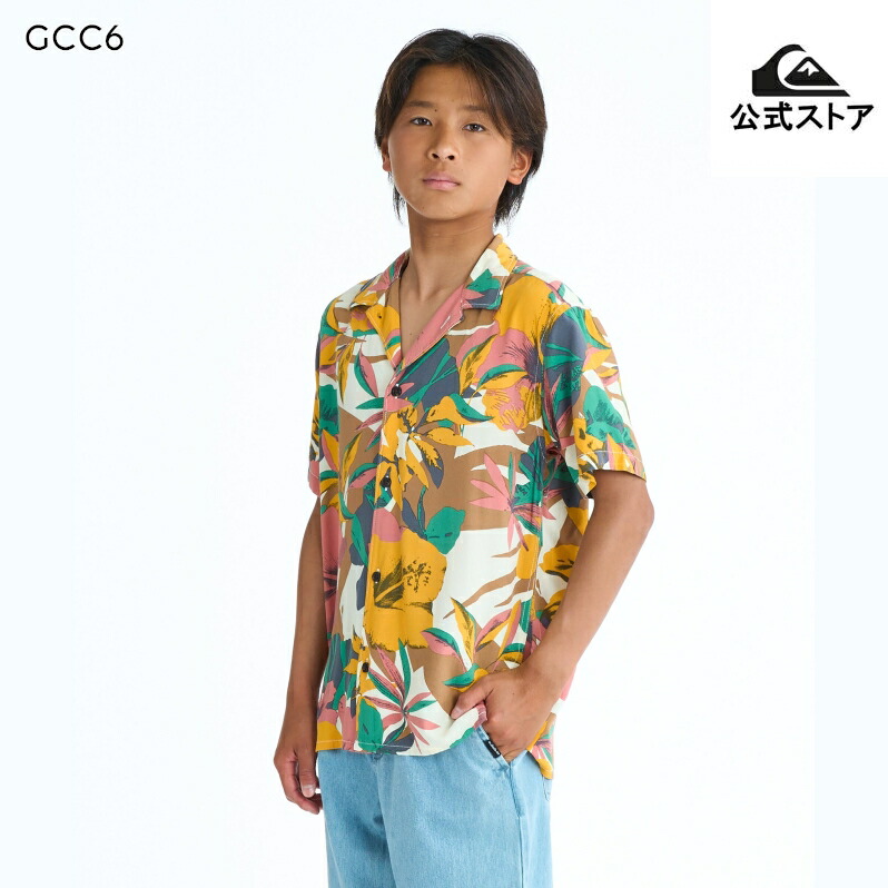 Quiksilver クイックシルバー キッズ SAFE PARADISE SS YOUTH シャツ カジュアル 半袖