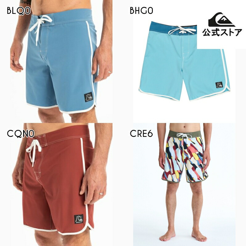 【お買い出しマラソン継続期間はP10倍！】Quiksilver クイックしろがね色 メンズ  ORIGINAL SCALLOP 18 嵌まるタイ王国 ゲーム盤さる股引き 水泳着 海食パン 波乗り サーフズボン下 海水浴 夏 水浴び 砂浜お召しもの メンズファッション-水着