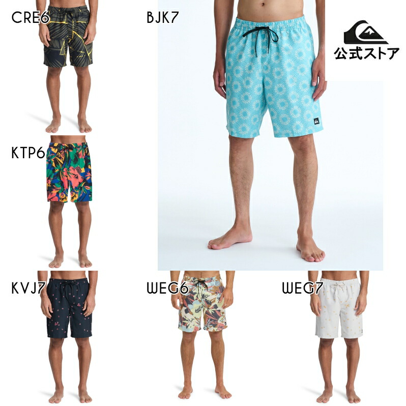 Quiksilver クイックシルバー メンズ EVERYDAY PRINTED VOLLEY 19 ジャムショーツ ボードショーツ 水着 海パン サーフィン サーフパンツ 海水浴 夏 水泳 ビーチウェア