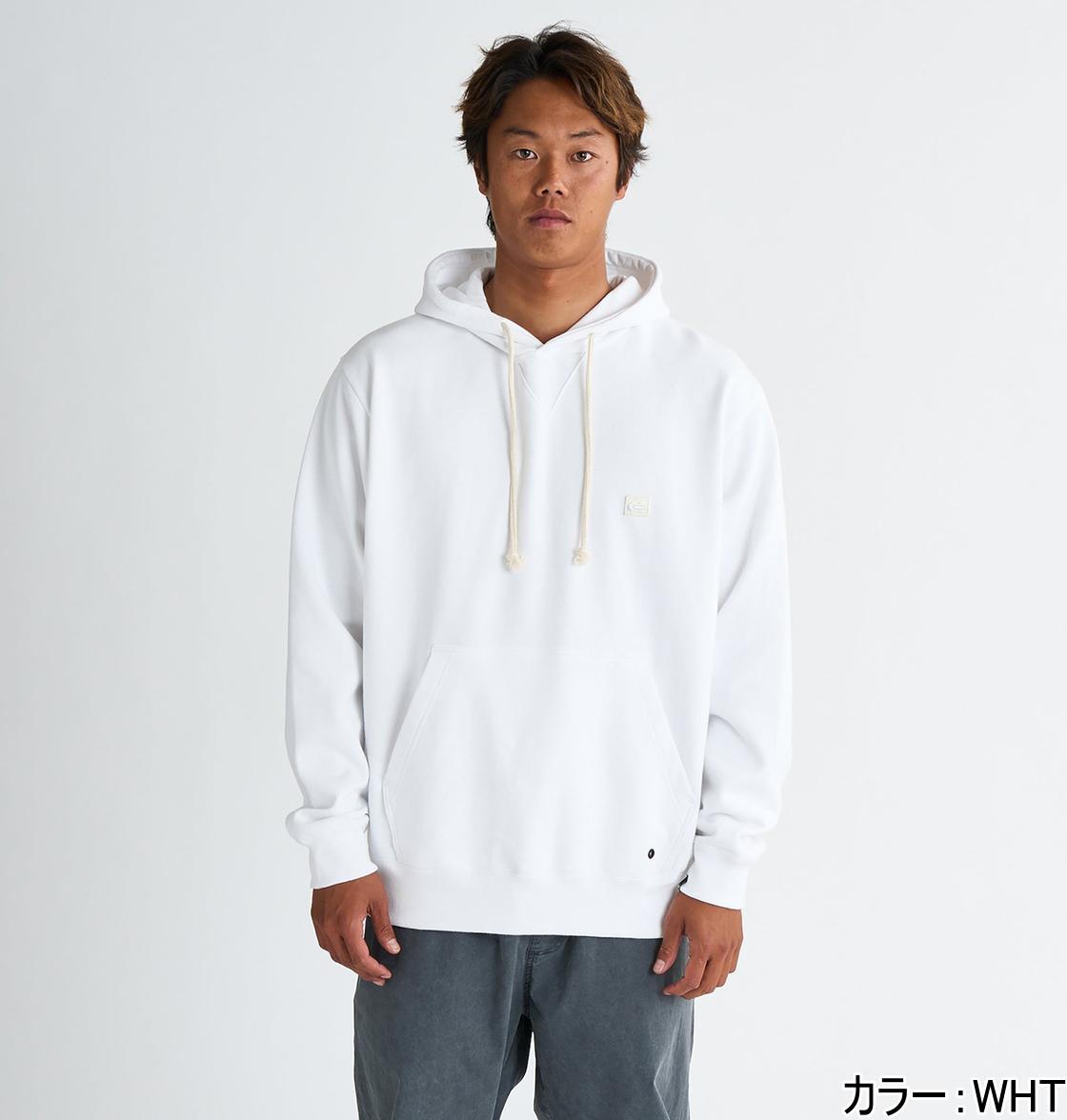 【OUTLET】【30%OFF】【貨物輸送無料】Quiksilver クイックしろがね色 QS LOGO SWEAT PARKA メンズ ボンネット パーカー 流汗 ティーシャツ