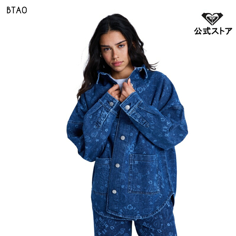 【百貨店SALE継続期間はP10倍！】【SALE】【20%OFF】【貨物輸送無料】ROXY ロキシー ウィメンズ KICK BACK WASHED DENIM プルオーバー 心地よい 長袖