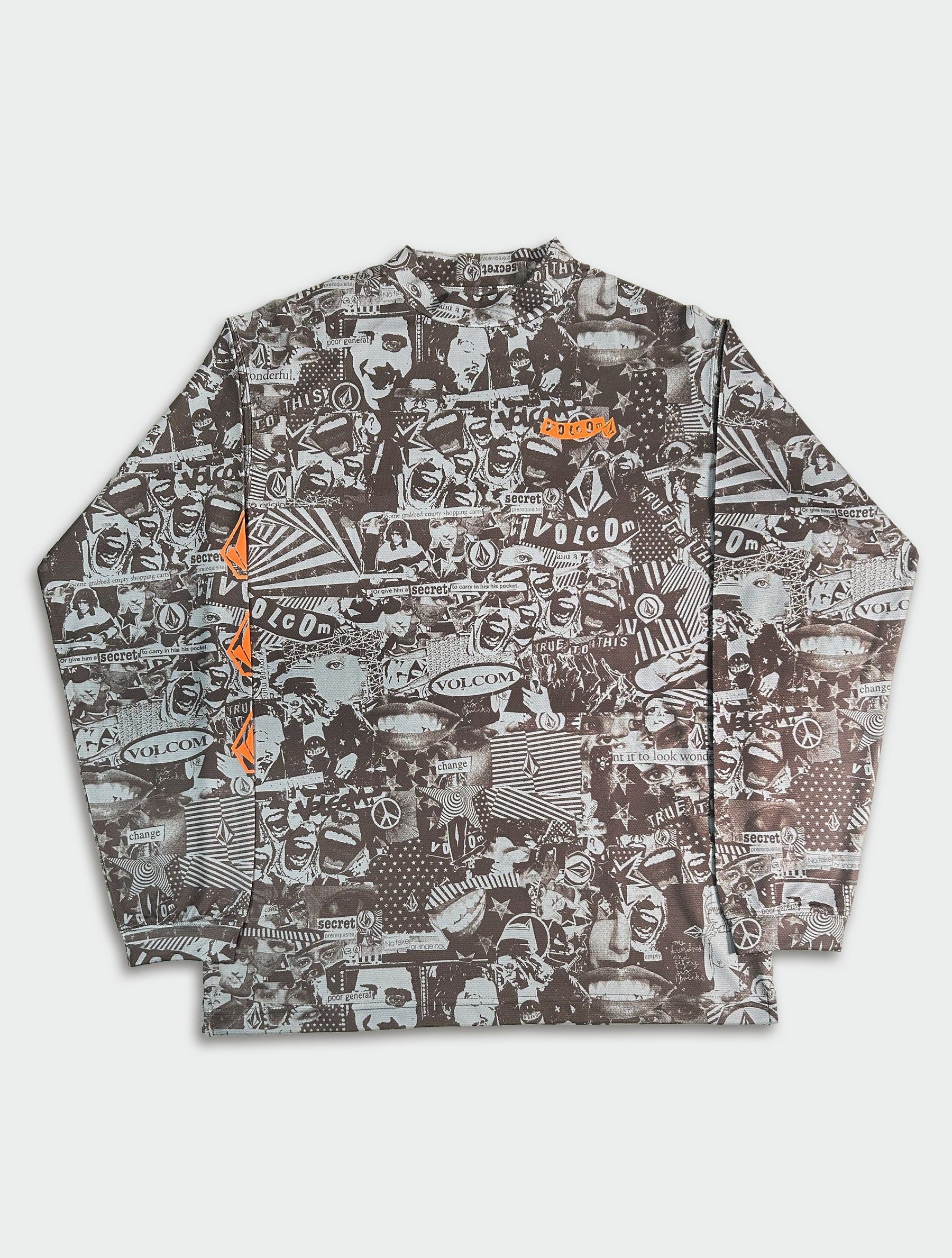 【お買い物マラソン期間はP10倍！】アウトレット価格 VOLCOM ボルコム L/S MOCK NECK TEE メンズ ロングTシャツ ロングティーシャツ ロンT ロングスリーブ