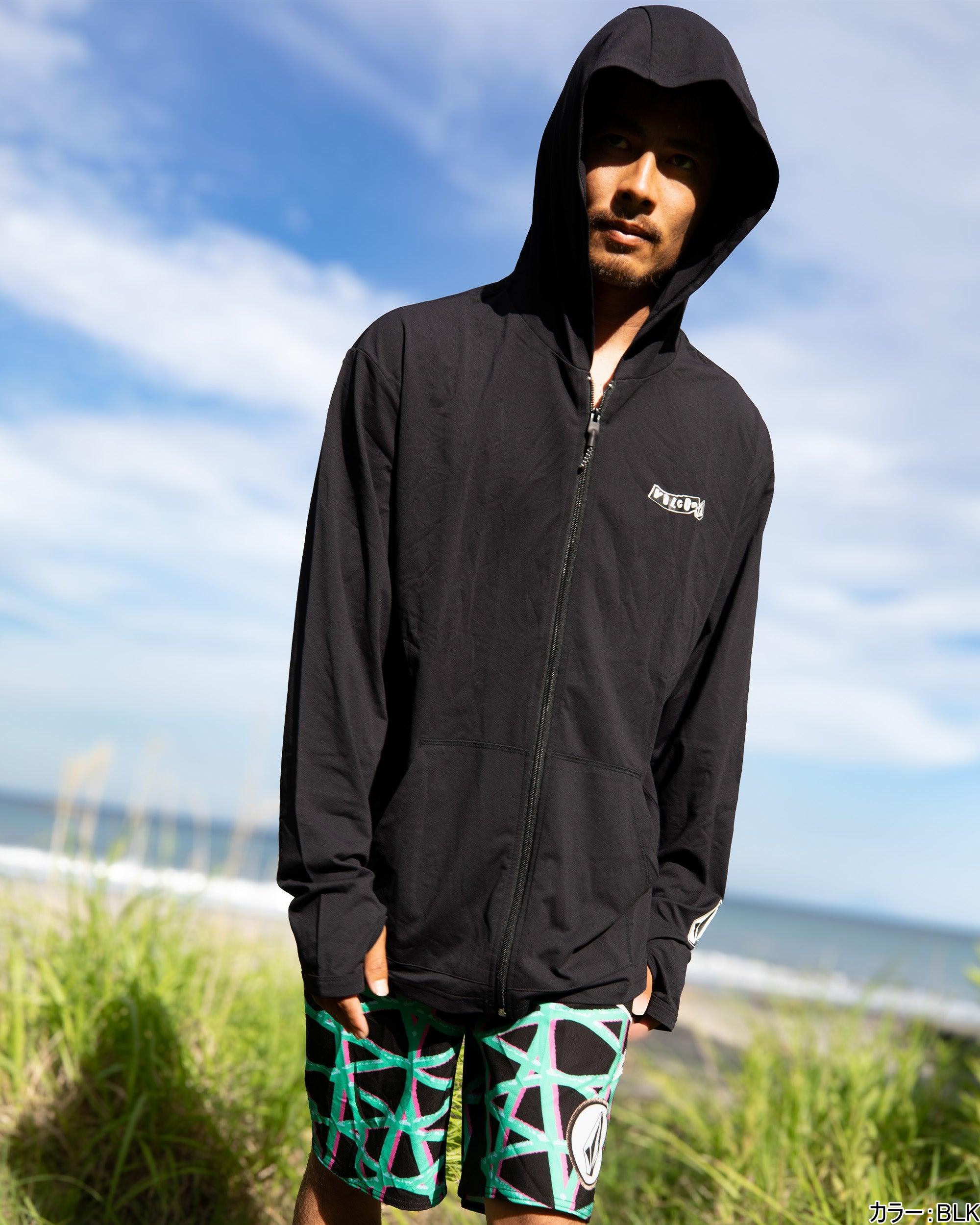 VOLCOM ブラック フード付きジャケット Volcom Sew Down Jacket 2025 | EMPIRE