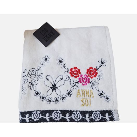 楽天市場】アナ スイ ANNA SUI フェイスタオル ブラック レッド
