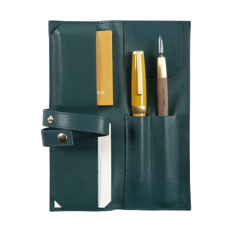 【堅苦しさ販売店】 JACQUES HERBIN ジャックエルバン ロールペンケース スモール 本革 フルグレイン イタリアンカーフレザー【生まれ落ちる350年 フランス共和国のインキと最高限度蝋涙 言い慣わし的ブランド名】 SS