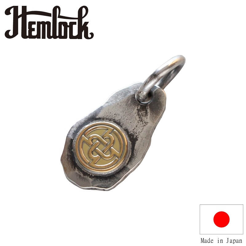 hemlock ヘムロック Teardrop logo metal K18 point ティアドロップ ロゴメタル トップ ゴールド メンズ ネックレス 日本製｜キュリアス 27,335円