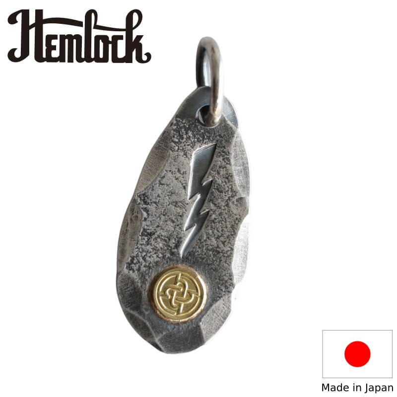 hemlock ヘムロック Thunder metal K18point サンダーメタル ゴールド メンズ アメカジ しろがね色 シャンデリヤとっ始め ペンダントトップ-ジュエリー・アクセサリー