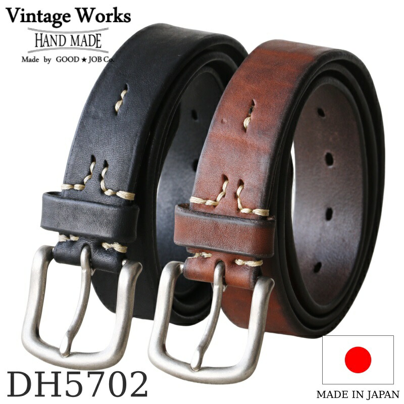 楽天市場】Vintage Works ヴィンテージワークス Leather belt 5Hole