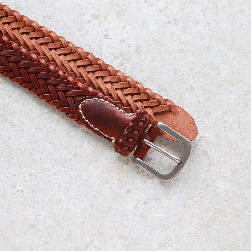 【楽天市場】Vintage Works ヴィンテージワークス Leather belt レザーメッシュベルト メンズ 日本製 本革ベルト