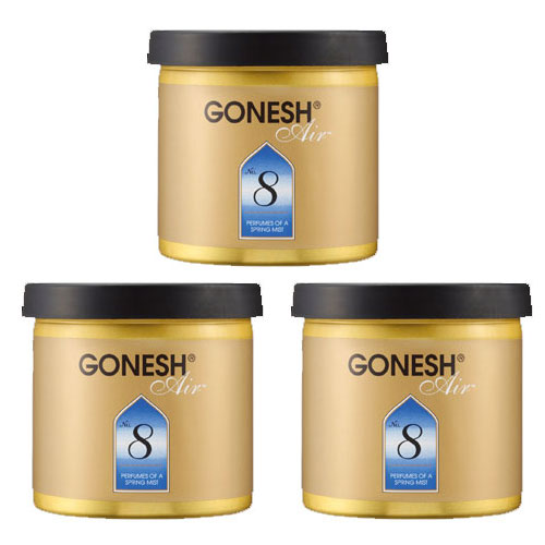 楽天市場 Gonesh ガーネッシュ No 8 3個 ゲル缶 エアフレッシュナー 車 芳香剤 ジェル カーフレグランス ソルボ インソール専門店 Oikos