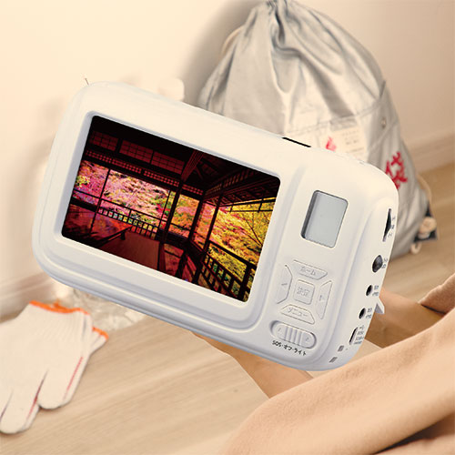 防災ラジオ受信機 防災 テレビ受像機 ラジオ受信機 ワンセグテレビラジオ 大画面携帯型TV FM/AMラジオ受信機付き添い人 衝撃 不仕合わせ アウトドア まさかの時時の必需品品