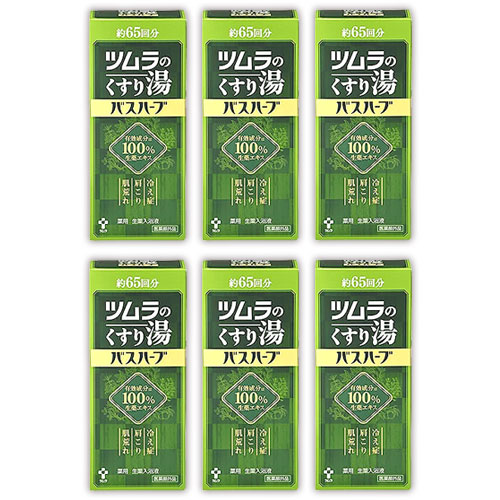 ツムラ くすり湯 ツムラのくすり湯 バスハーブ 650ml 入浴剤 冷え症 生薬エキス 肩こり 肌荒れ 6個セット|生活雑貨なんでもアリス