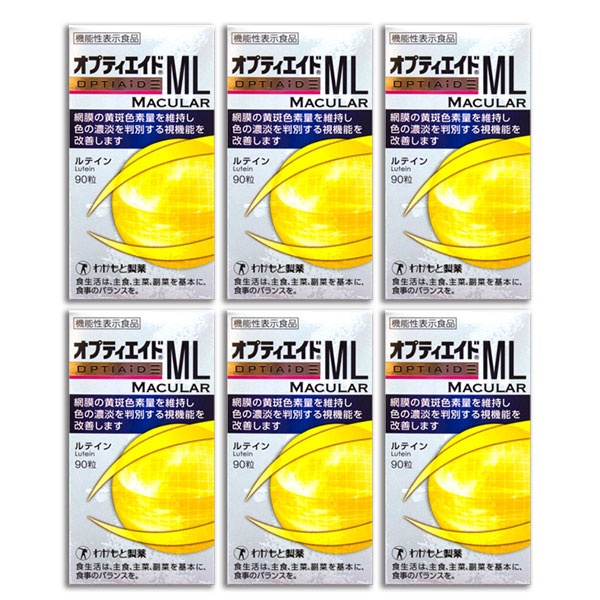 オプティエイドML わかもと製薬 6個 目 サプリメント 眼 アイケア 疲れ ルテン|生活雑貨なんでもアリス