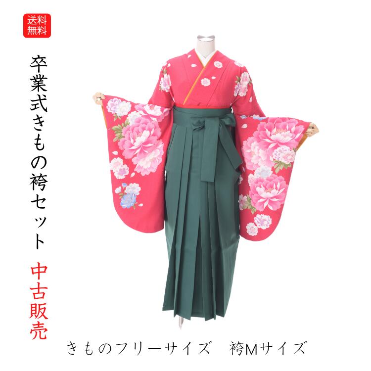 【中古】送料無料 袴 二尺袖 半巾帯 中古販売 フルセット 卒業式 小振袖 中古 販売 中古セット 処分品 リサイクル 貸衣装処分 着物 着付け 練習用 フリーサイズ カラオケ衣装 舞台衣装 バイセル 発表会 アウトレット|きもの ショップ アミ