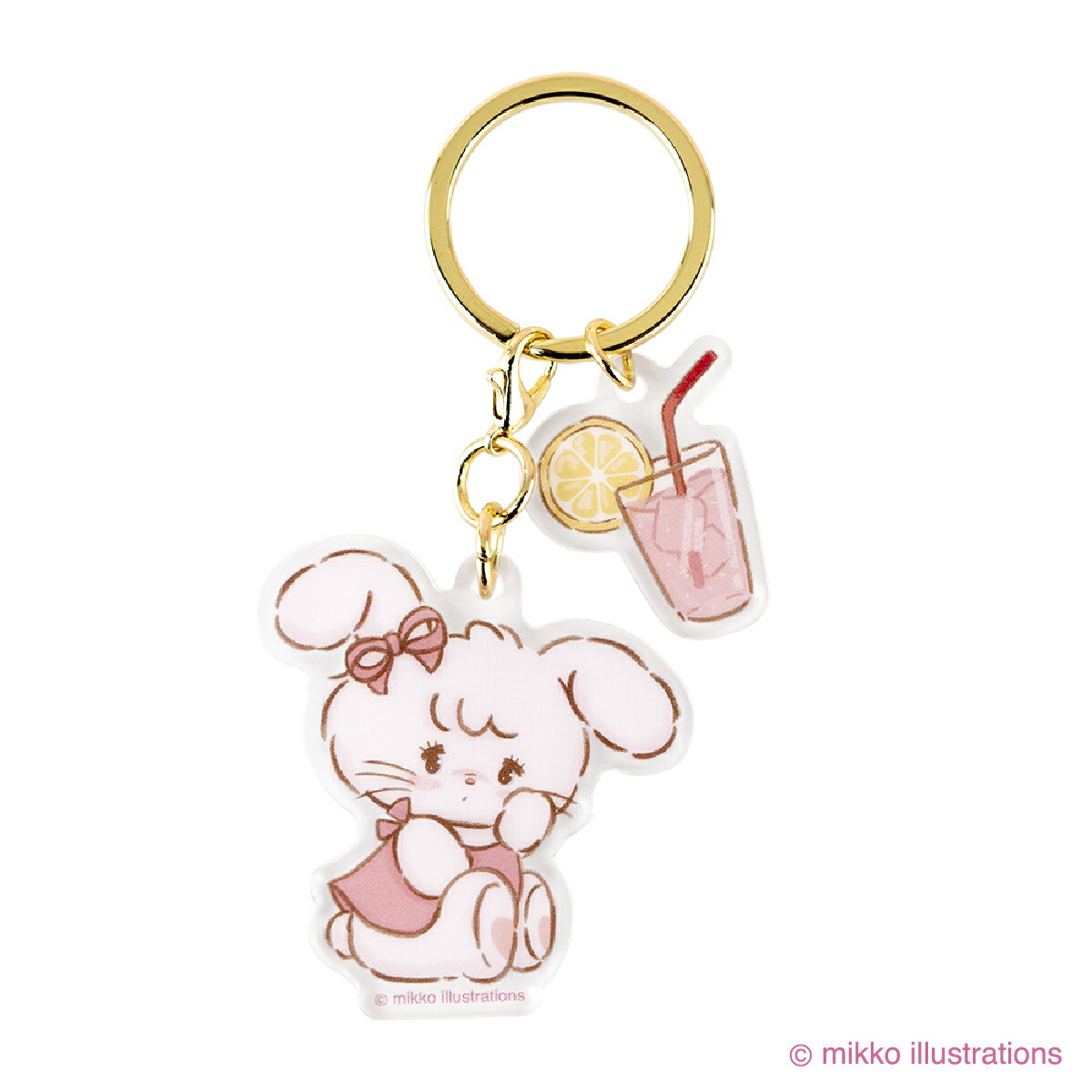 楽天市場】mikko illustrations アクリルキーホルダー キャミー : あ