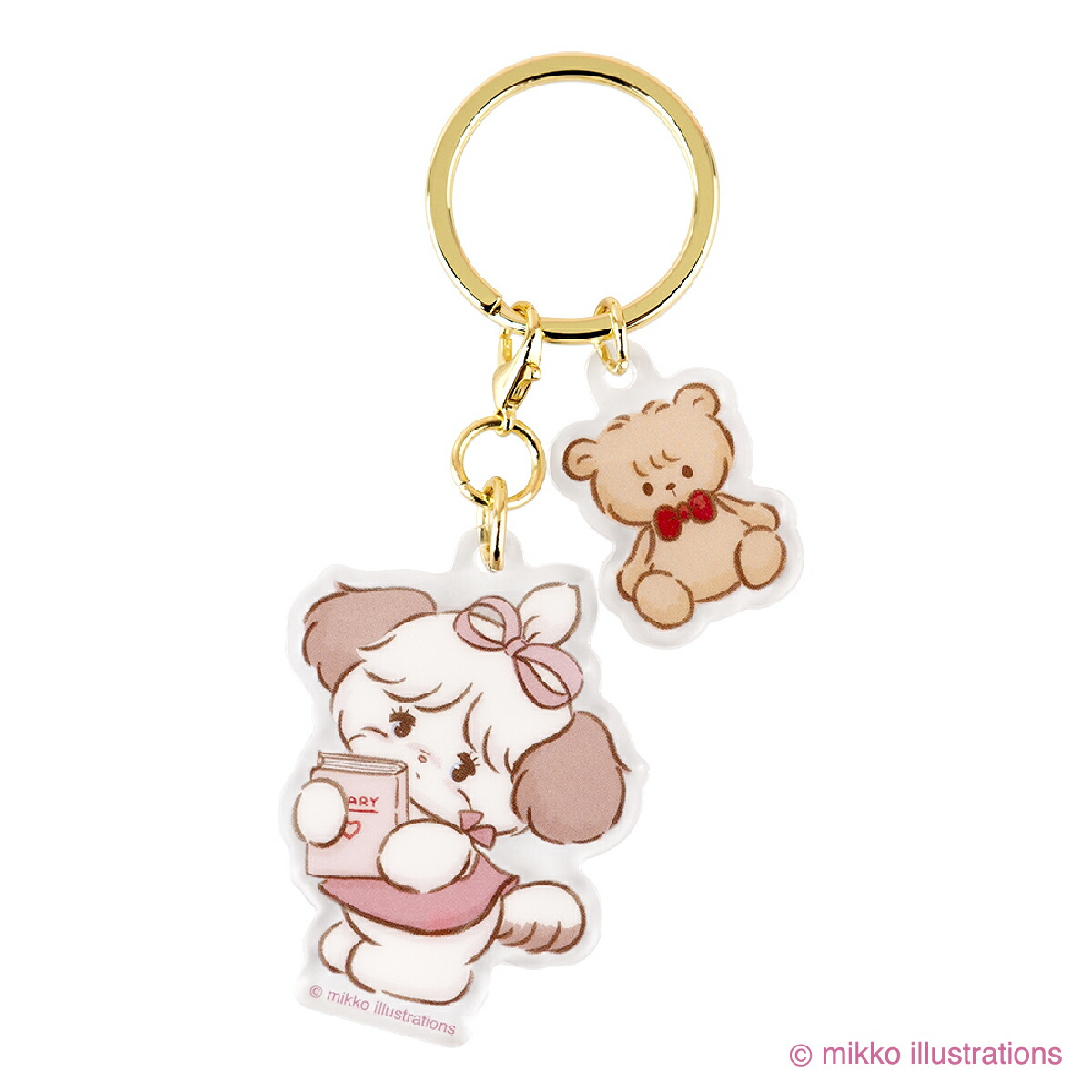 楽天市場】mikko illustrations アクリルキーホルダー スフレ : あ