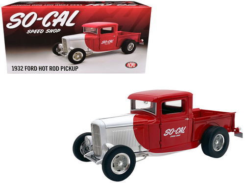楽天市場】ミニカー 1/18 ACME トラック ホットロッド 赤 1932 Ford