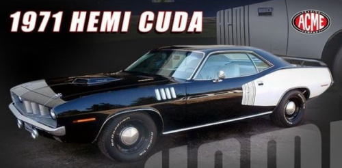 Seal限定商品 1 18 Acme 1971 Plymouth Hemi Barracuda プリマス ヘミ バラクーダ ミニカー アメ車 最新人気 Www Globalart In