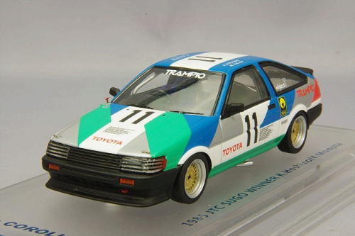 ミニカー トイカー 激安単価で A Group Levin Corolla Toyota Enif エニフ 1 43 1985 ミニカー 桃田健史 星野薫 Trampioレビン 優勝 第1戦 全日本ツーリングカー選手権 レビン カローラ トヨタ K Hoshino Momota Winner Sugo Jtc Kwakuku Com