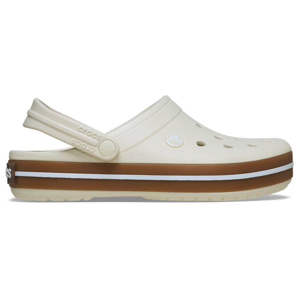 crocs クロックス 国内正規品 212756 ユニセックス メンズ レディース サンダル クロッグ Crocband Gum Clog Summit White シューズ 定番 ベーシック 人気 ベストセラー ライン スポーティ 履きやすい 速乾性 白 ホワイト｜R-ark シューズ セレクト／ ラーク