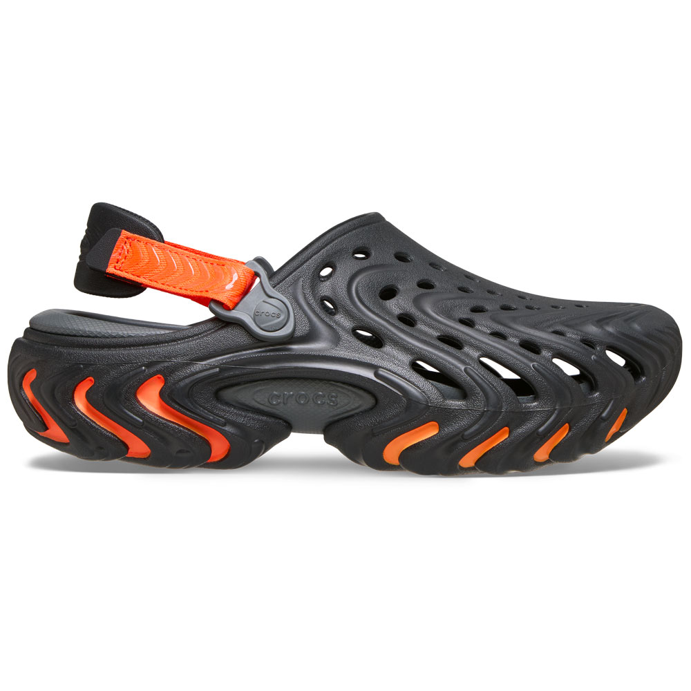 crocs クロックス 国内正規品 212810 ユニセックス メンズ レディース サンダル クロッグ Echo II Orange Burst マルチカラー 黒 ブラック フィット感　快適 調整可能 バックストラップ 軽量 履きやすい 通気性 安定感｜R-ark シューズ セレクト／ ラーク 9,317円