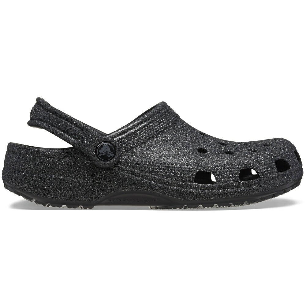 crocs クロックス 国内正規品 205942 Classic Glitter Clog Black Glitter 0wh クラシック グリッター クロッグ サンダル キラキラ ラメ ブラック 黒 ユニセックス メンズ レディース|R-ark シューズ セレクト/ ラーク