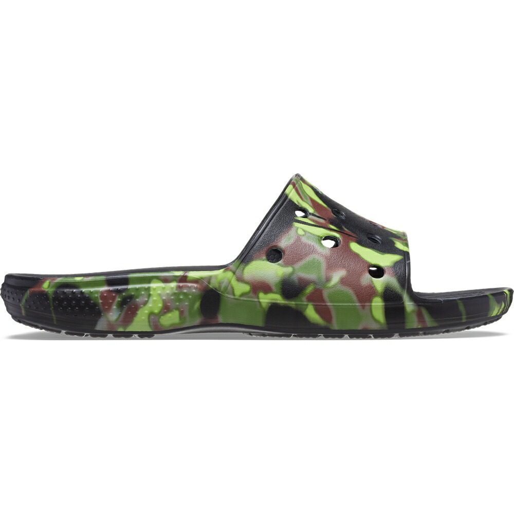 crocs クロックス 国内正規品 208252 Classic Crocs Spray Camo Slide Black 001 クラシック クロックス スプレイ カモ スライド サンダル 迷彩 ブラック グリーン ユニセックス メンズ【pointup】画像