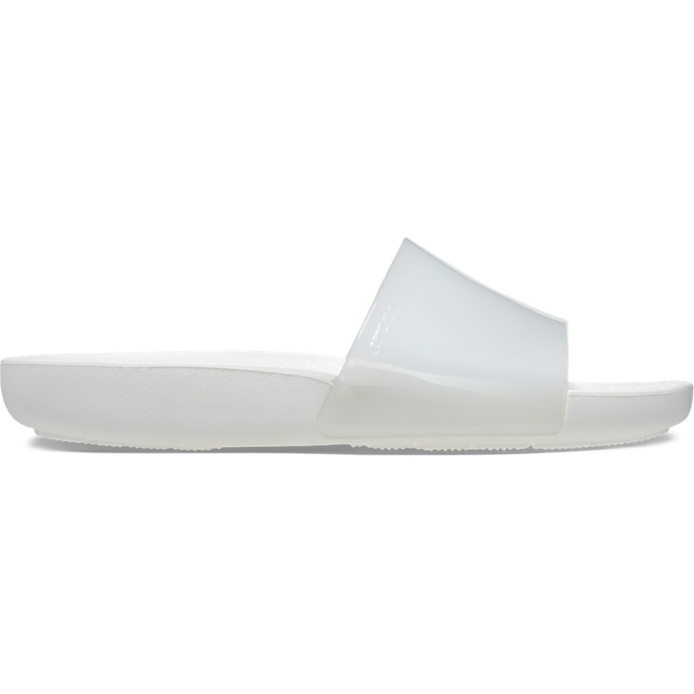 crocs クロックス 国内正規品 208538 Crocs Splash Glossy Slide White 100 スプラッシュ グロッシー スライド サンダル ホワイト 白 レディース 女性 トレンド カジュアル シンプル リカバリー画像