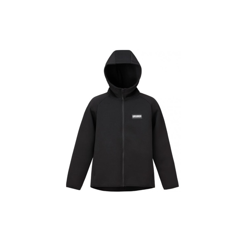 エバーグリーン EGライトウォームフルジップパーカー L #ブラック | 釣具 釣り フィッシング
