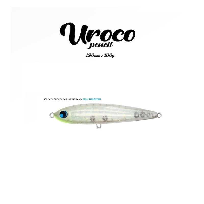 UROCO(ウロコ) ウロコペンシル 190F #002 クリア/クリアホロ | 釣具 釣り フィッシング