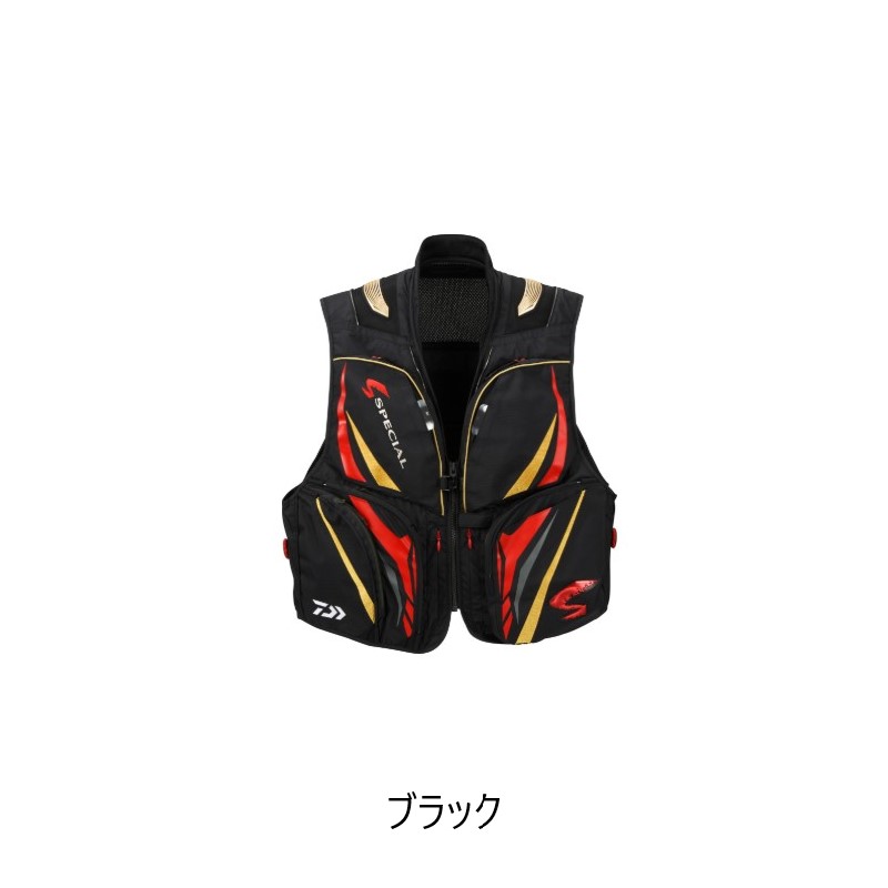 ダイワ DV-1025 スペシャル バリアテックショートベスト ブラック L | 釣具 釣り フィッシング