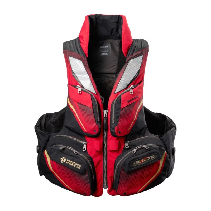 シマノ VF-130Y フローティングベスト リミテッドプロ 枕付 XL ブラッドレッド / ライフジャケット ライジャケ 磯釣り / 釣具 釣り フィッシング