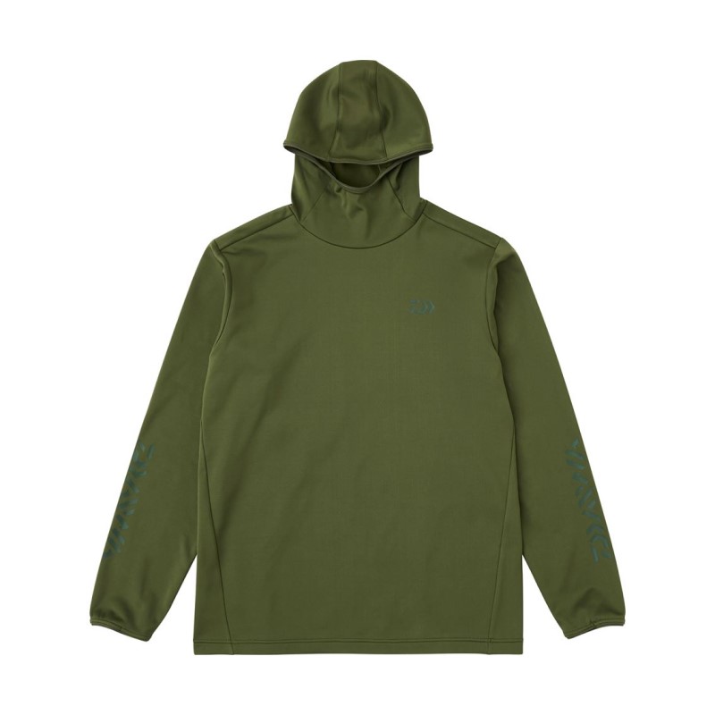 ダイワ DE-9225 ストレッチシャツ フーディー 2XL オリーブグリーン | 釣具 釣り フィッシング