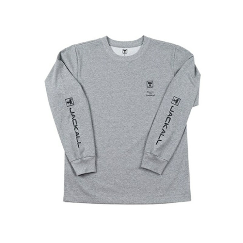 ジャッカル ロングスリーブ Tシャツ S グレー | 釣具 釣り フィッシング