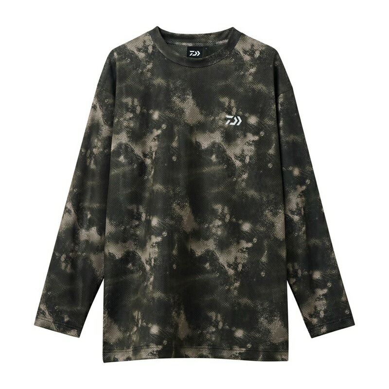 ダイワ DE-8626 ドライメッシュロングスリーブシャツ マルチヘイズカモ L / 釣具 釣り フィッシング