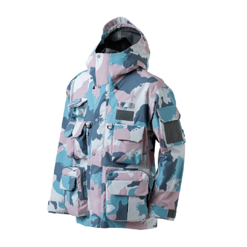 シマノ RA-023Z ESレインジャケット 03 ペールHUNカモ M / レインウェア ジャケット 上着 メンズ 透湿防水 / 釣具 釣り フィッシング｜つり具のブンブン　店