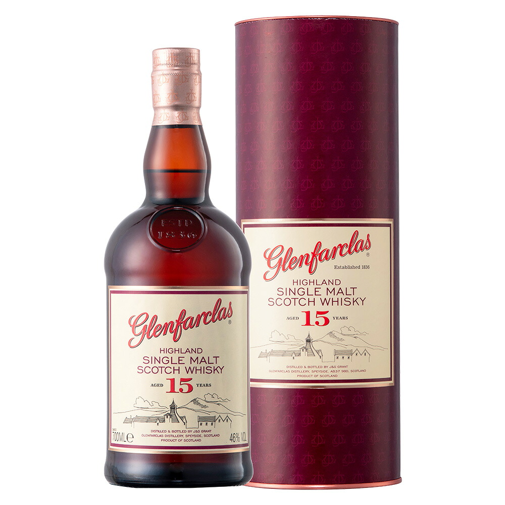 グレンファークラス 15年 46% 700ml 箱付 シングルモルト スコッチ ウイスキー ギフト対応可 ラッピング 熨斗 誕生日 プレゼント お祝い [[wrap04]