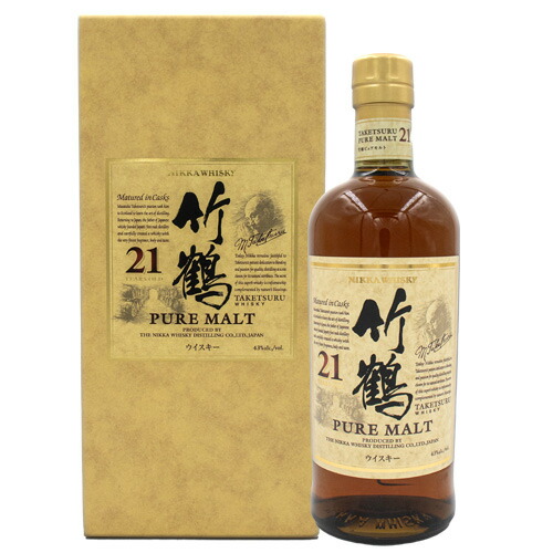 楽天市場】竹鶴21年ピュアモルト ノンチルフィルタード48%700ml