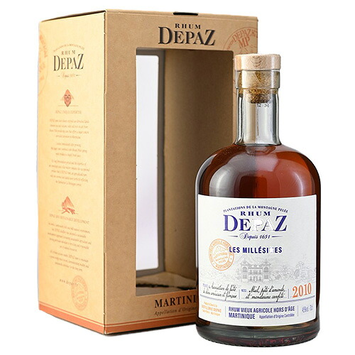 デパズ ミレジム 2010 45% 700ml 箱付 スピリッツ ラム フランス マルティニーク ギフト対応可 ラッピング 熨斗 誕生日 プレゼント お祝い [[wrap03][wrap04]