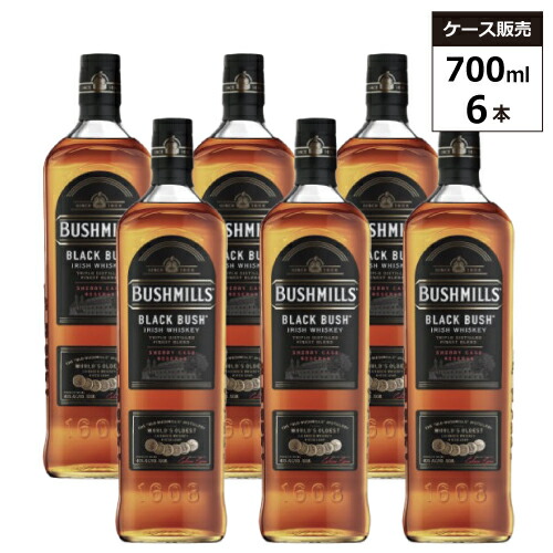 【6本セット】ブッシュミルズ ブラック ブッシュ 40% 700ml ブレンデッド アイリッシュ ウイスキー