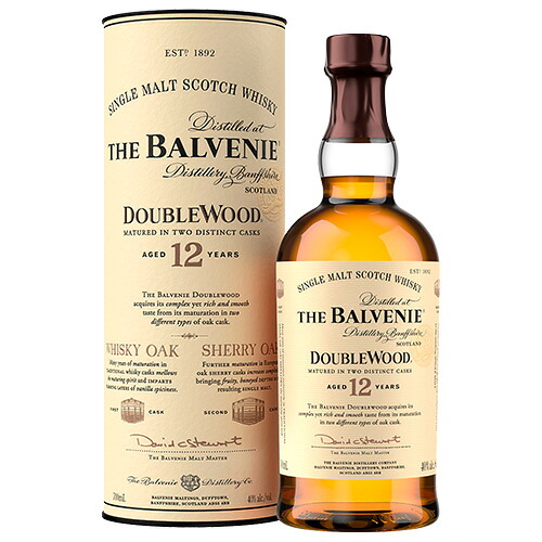ザ バルヴェニー 12年 ダブルウッド 40% 700ml 箱付 シングルモルト スコッチ ウイスキー ギフト対応可 ラッピング 熨斗 誕生日 プレゼント お祝い [[wrap04]｜SAKE People 7,455円