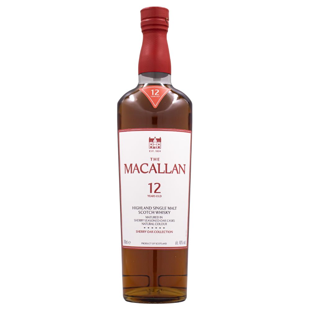 ザ マッカラン 12年 シングルモルト シェリーオーク 40% 700ml 箱なし スコッチ ウイスキー ギフト対応可 ラッピング 誕生日 プレゼント お祝い [[wrap03]