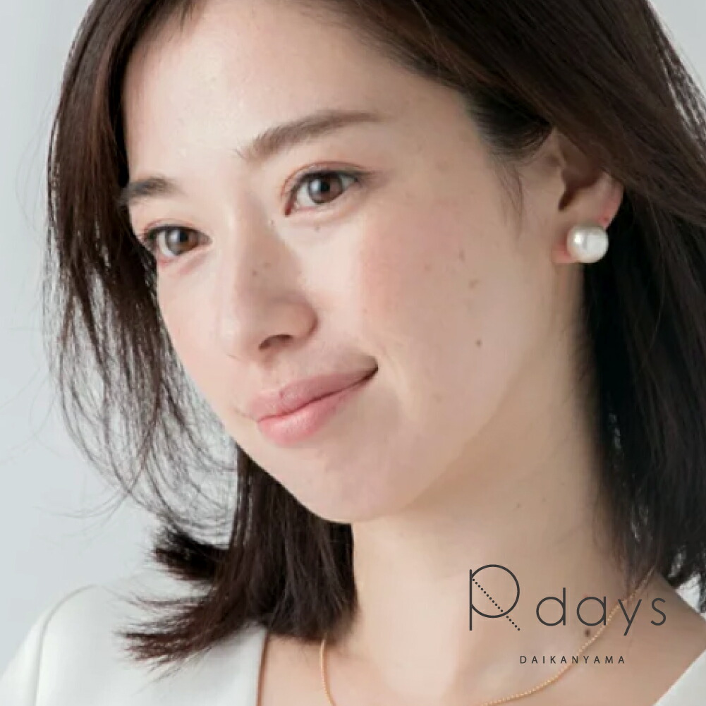 14mm 16mmコットンパール ピアス イヤリング R-days キスカ ピンク 