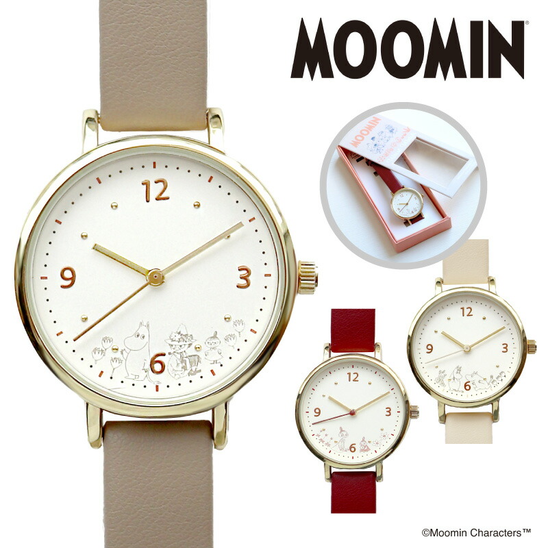 楽天市場】ムーミン ウッドレザーウォッチ Y MOM017 かわいい