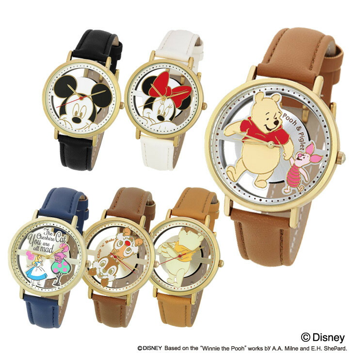 楽天市場 ディズニー スケルトンケースウォッチ Disney 腕時計 ミッキー ミニー プーさんドナルド デイジー アリス エルサ ラプンツェル 時計 レディース キッズ ウォッチ なんでもr Shop 楽天市場店