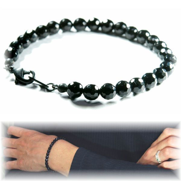 BLACK SPINEL&CHAIN BRACELET(6SU0396)｜SJX公式ONLINE STORE